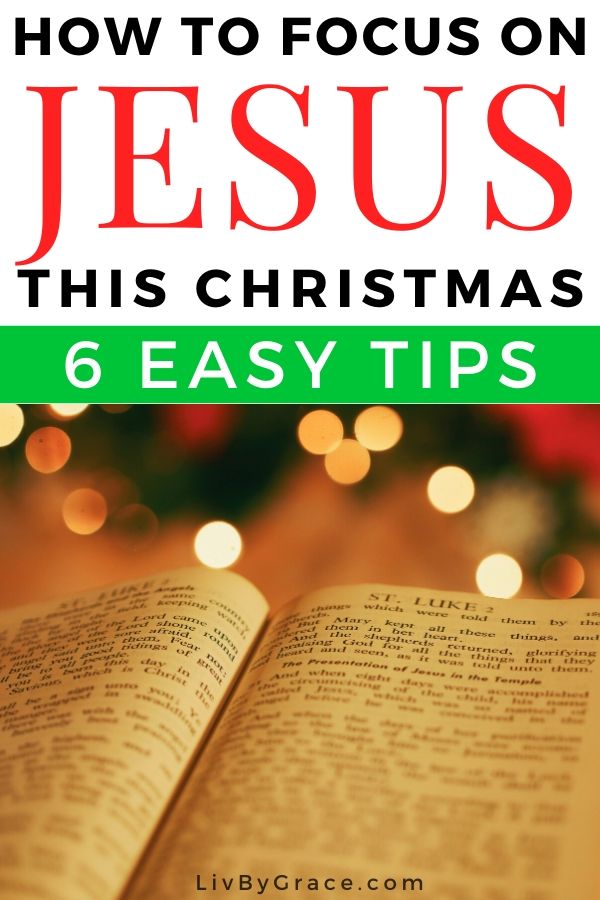 6 Ways to Keep Your Focus on Jesus at Christmas | Christmas | Jesus | Christ | Focus | Focus on Christ #Christmas #ChristinChristmas #focusonJesus #focus #Jesus #JesusatChristmas #focusatChristmas