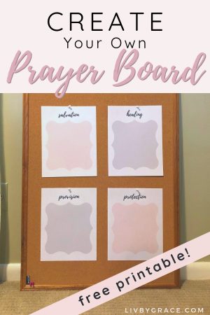 DIY quick and easy Prayer Board (FREE printable!)