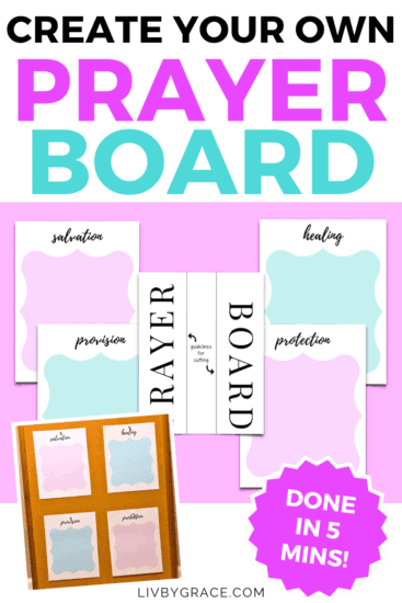 DIY quick and easy Prayer Board (FREE printable!)