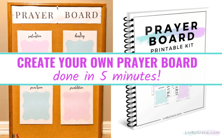 DIY quick and easy Prayer Board (FREE printable!)