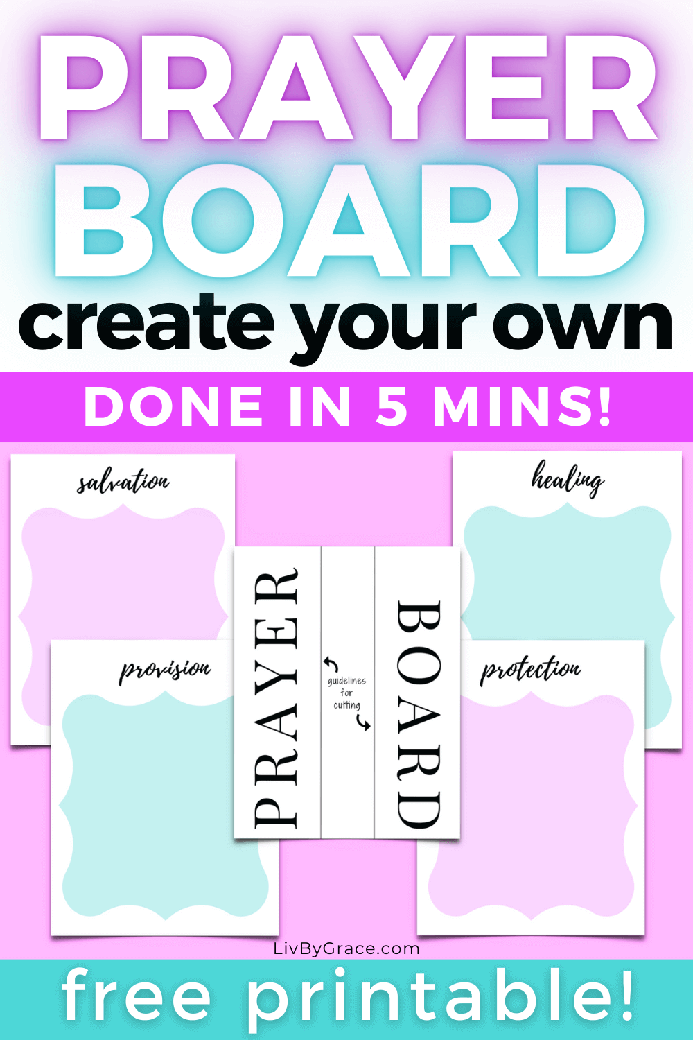 DIY quick and easy Prayer Board (FREE printable!)