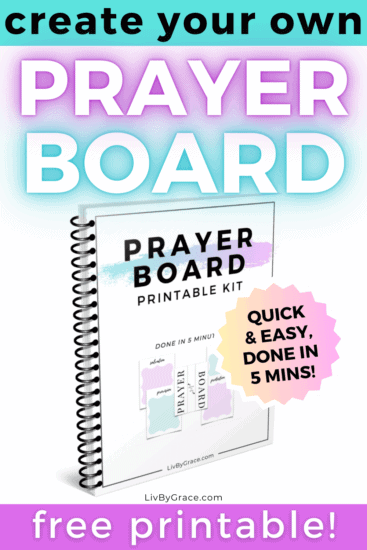 DIY quick and easy Prayer Board (FREE printable!)