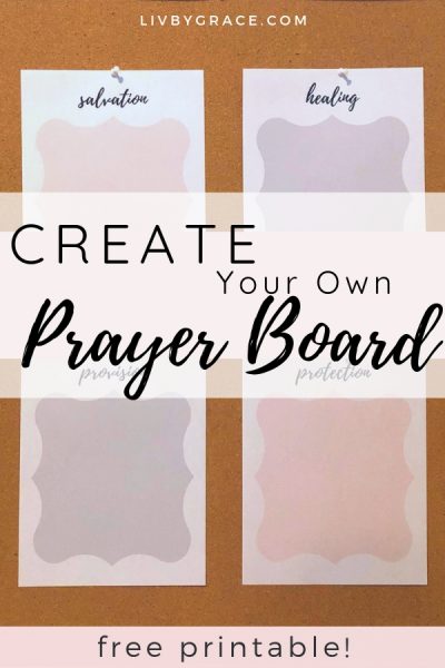 DIY quick and easy Prayer Board (FREE printable!)
