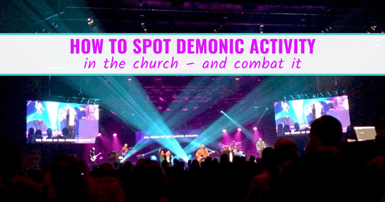 Image of church worship service titled How to spot demonic activity in the church