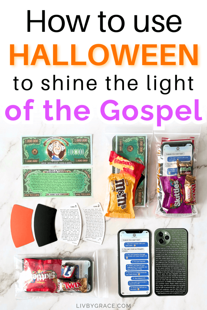 Image of treats titled how to use Halloween to shine the light of the gospel
