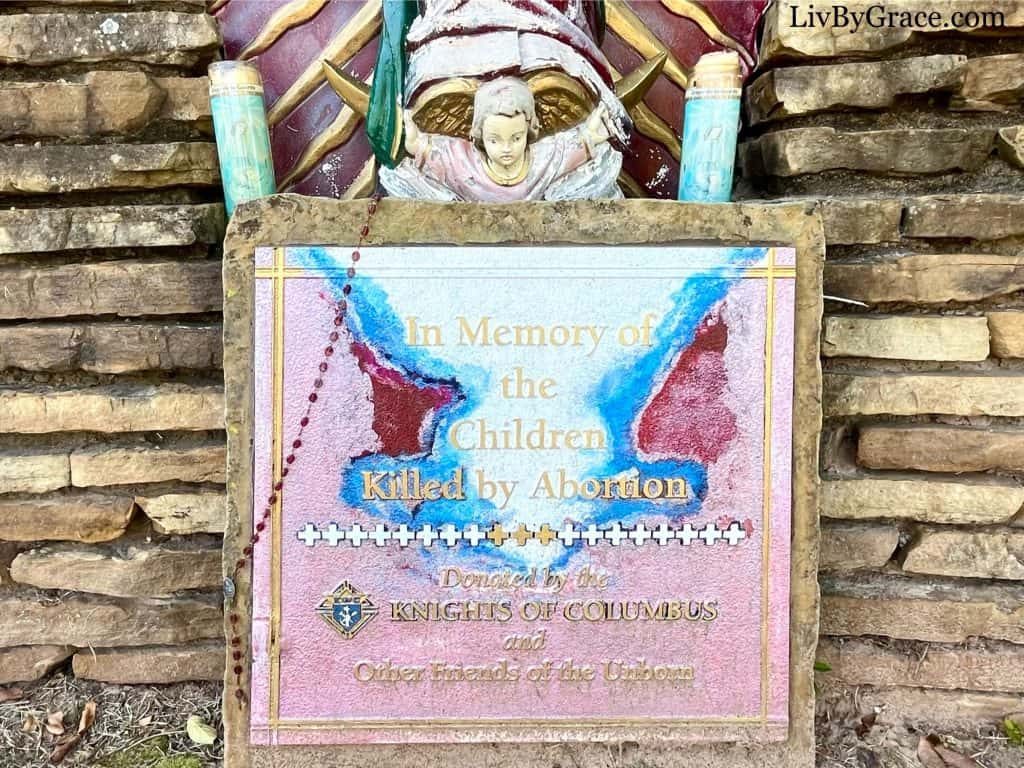 Memorial for children killed by abortion