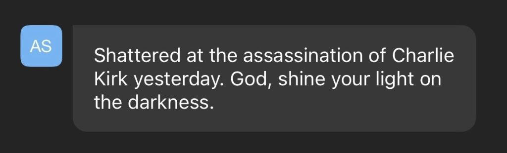 prayer for light in the darkness